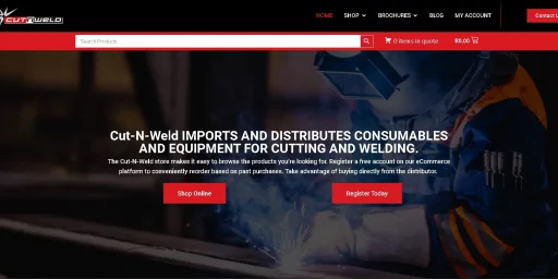 Cut n Weld Website Screenshot